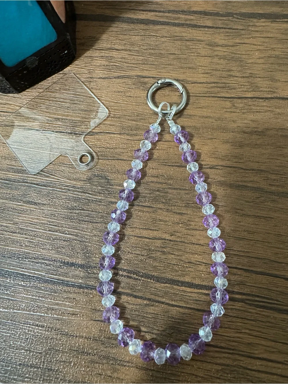 Bling Bling Crystal and Purple Phone/Key/Bag Chain #P1067